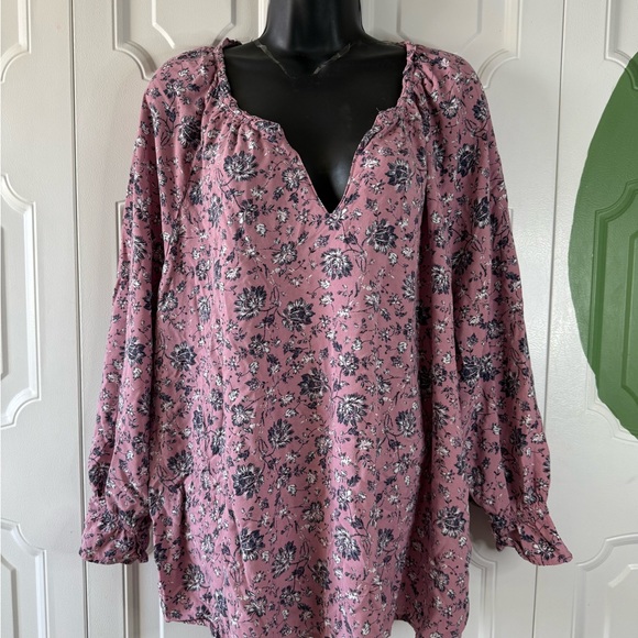Angel’s Floral Pink Women's Top 2XL - Picture 1 of 6